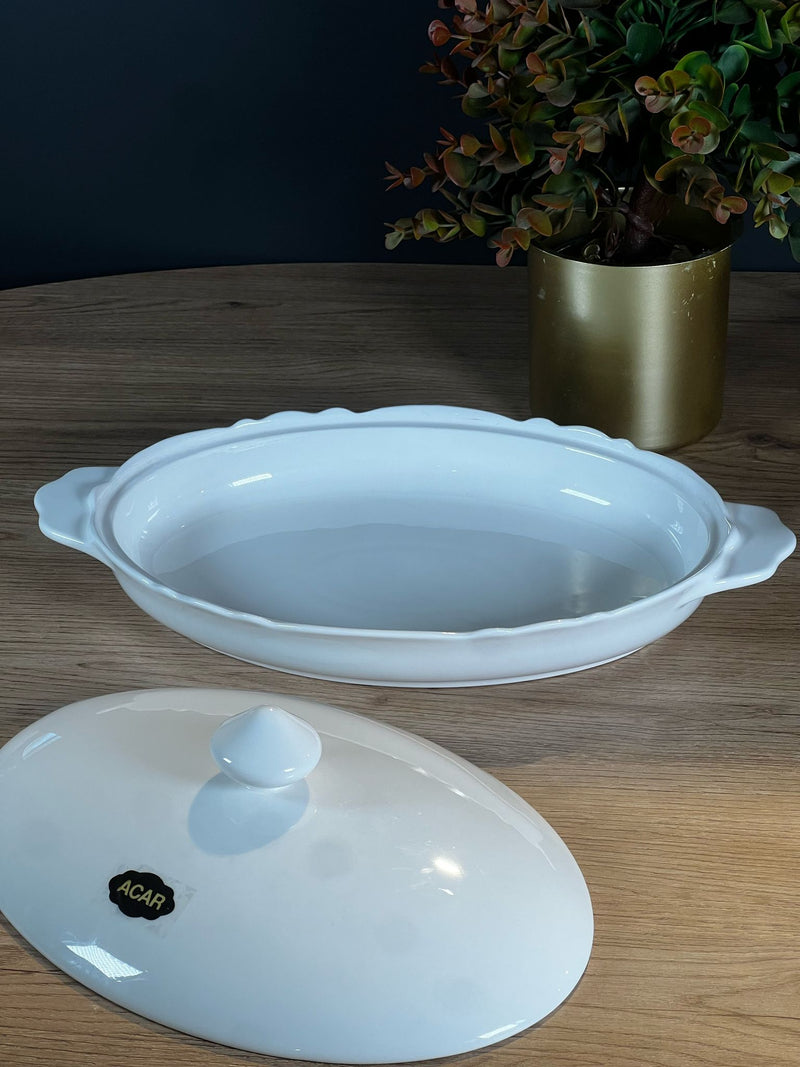 ACAR PURE CARMEN Assiette de présentation avec couvercle