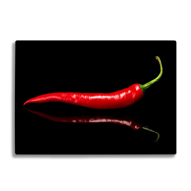 BELLART - Piment rouge - Planche à découper en verre à impression UV 35x25 cm