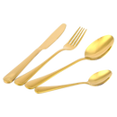 Ménagère Gold 24 pièces 6 personnes Altın çatal bıçak takımı 24 parça 6 kişilik