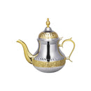 Théière induction dorée chromée 1.2L - İndüksiyon altın krom çaydanlık 1.2L - Induktions-Teekanne aus goldenem Chrom 1,2 L