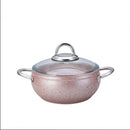 KARACA AVANOS ROSE BIO GRANIT Batterie 7 pièces - 7 Parça Tencere Seti