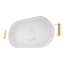 KARACA CONTRY ELIPS Plateau blanc 38cm KARACA CONTRY ELIPS beyaz tepsi 38 cm KARACA CONTRY ELIPS tablett weiß 38 cm