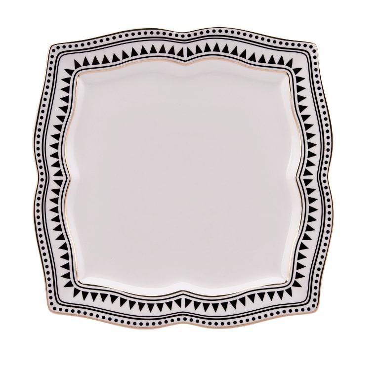 KARACA GLOBE Service de table petit-déjeuner carré 32 pièces 6 personnes - Bella-Home: art de la table, verrerie, trousseau de mariée, décoration