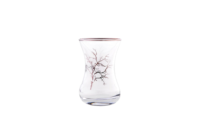 KARACA AUTUMN Set de verres à thé avec plateau 40 pièces 12 personnes - 40 Parça 12 kişilik çay Seti 