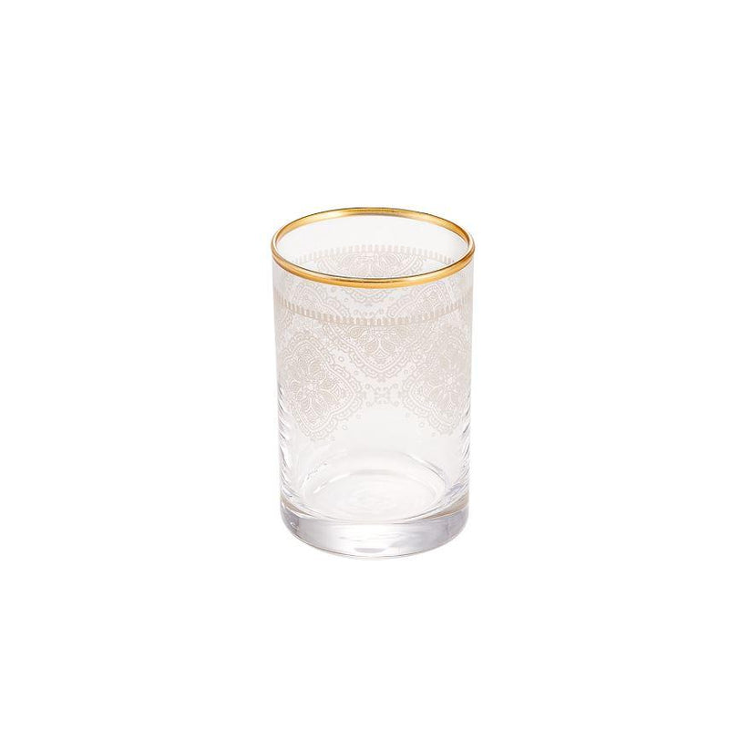 KARACA MIRA Set de 6 petits verres gold - Bella-Home: art de la table, verrerie, trousseau de mariée, décoration