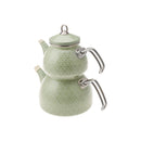 KARACA KRISTAL Théière en émail vert induction