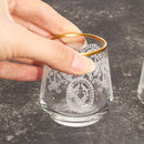 KARACA BEREN Lot de 6 petits verres à eau doré - 6 Parça Kahve Yanı Bardağı Gold