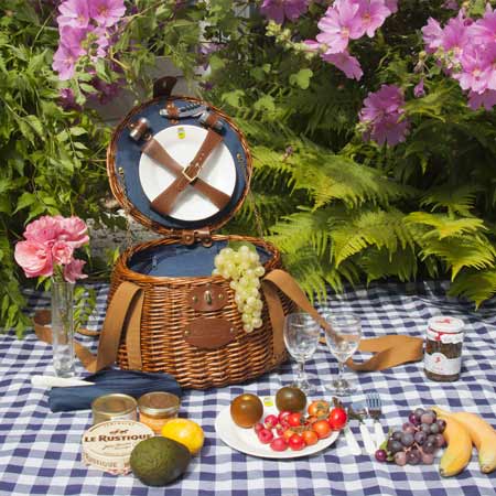 Panier pique-nique en osier naturel et écologique - Ekolojik ve dogal hasir piknik sepeti - Natuurlijke rieten picknickmand en ecologisch