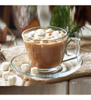 PAŞABAHÇE VELLA Set de 6 tasses à thé/café et 6 soucoupes en verre - 6'lı Çay Kahve Nescafe Fincan Takımı